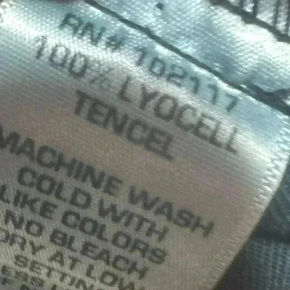 Gerties Button Up Shirt Lyocell Tencel Size Large Artsy Lagenlook Boxy Blouse - Picture 4 of 5